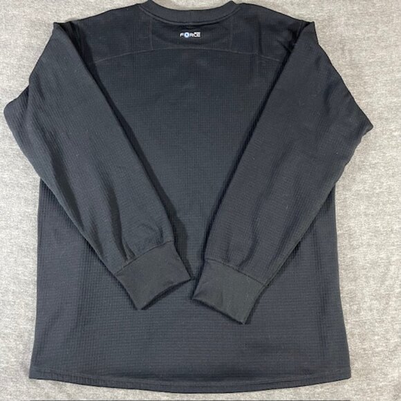 NWOT Carhartt Force Men's 2XL Waffle Knit Crew Neck Black Long Sleeve 100644 - Picture 9 of 9